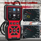 Professional Obd2 Diagnostic Scanner Tool, USB Powered, Engine Fault Detector, Code Reader, Battery Tester, I/M Readiness Status, Code Eraser, Supports 10 Languages, Suitable for All Obd Ii Protocol Cars Manufactured since 19 Car Mobile World