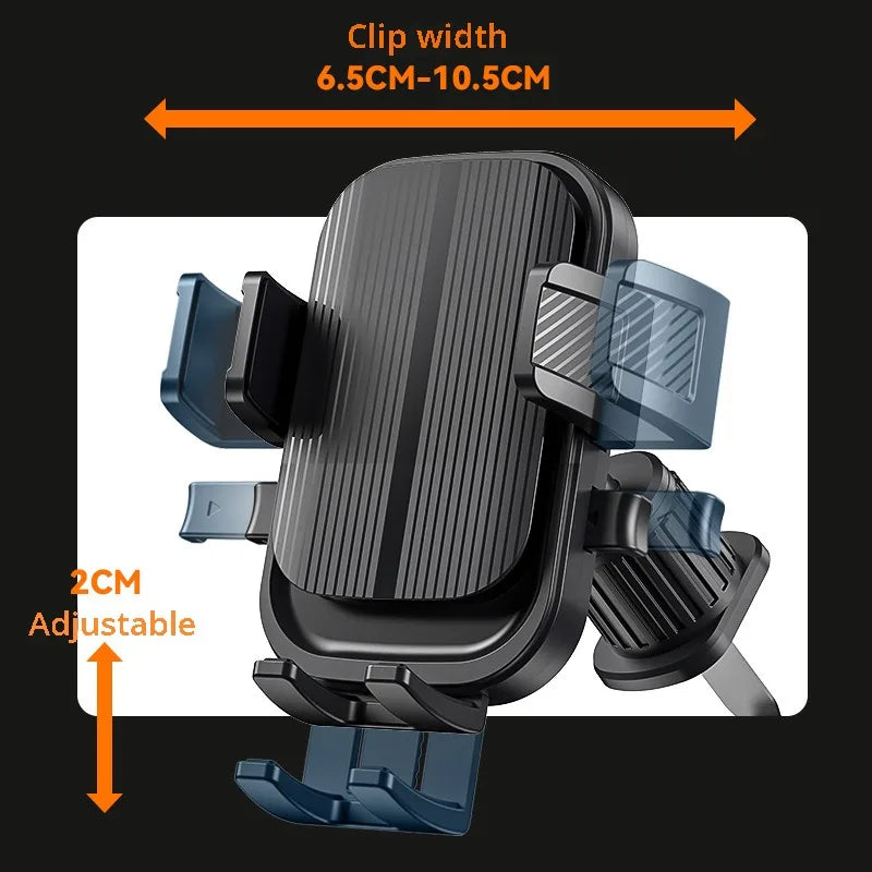 Flexible Cell Phone Holder Car, Phone Mount for Car Air Vent, Universal Auto Lock Car Phone Holder for iPhone Most Smartphone CM World