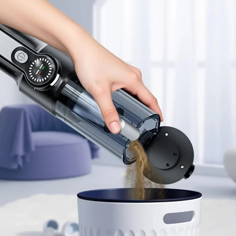 Car vacuum cleaner wireless one-button dust dump high-power portable vacuum cleaner large suction mini handheld vacuum cleaner CM World