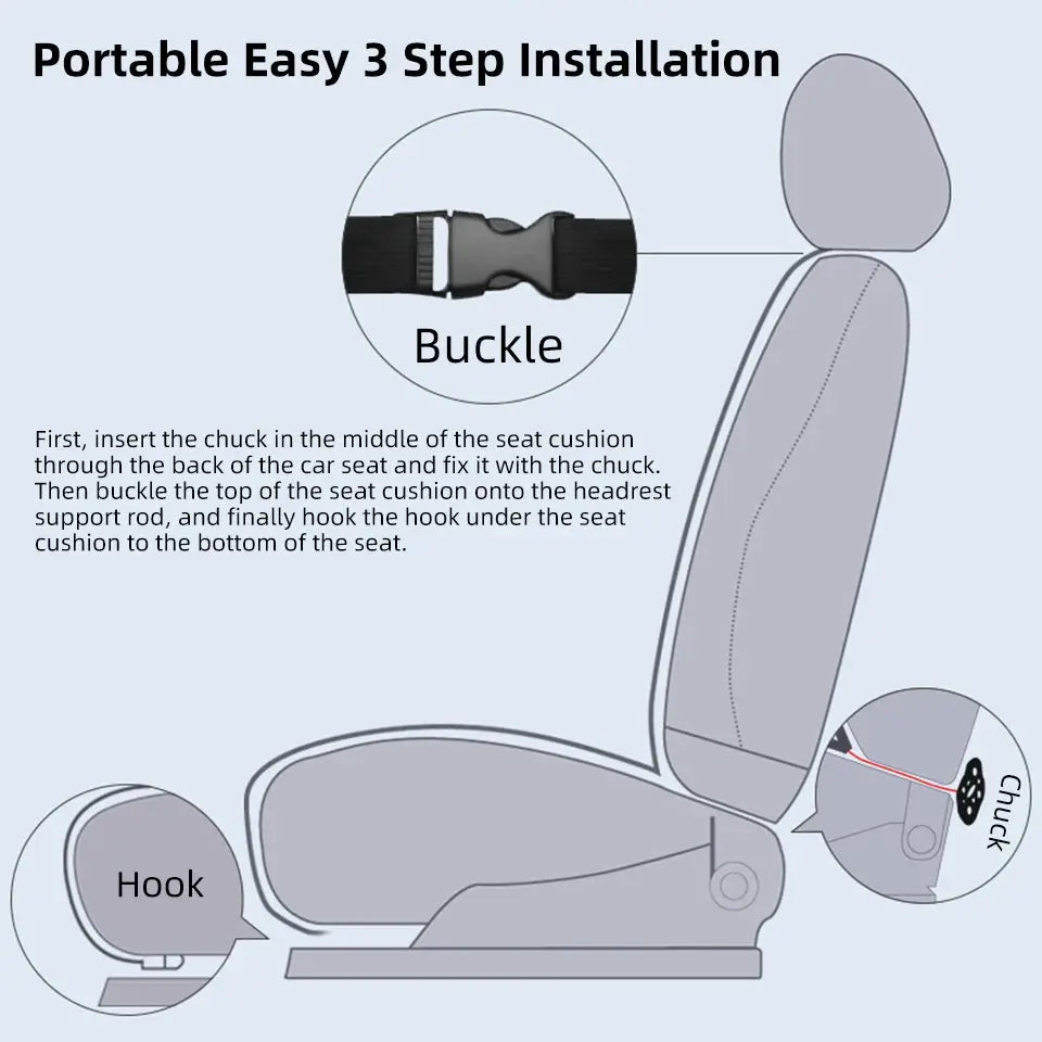 Universal Summer Car Seat Cover, Cooling Ventilated Seat Cushion Breathable Pad for Car, Office Chair & Gaming Chair, Chair Cush Car Mobile World
