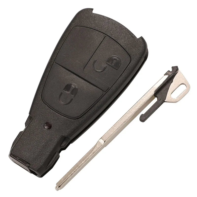 jingyuqin 2/3 Button Old Style Remote Car Key Shell For Benz Mercedes C180 1998-2004 W202 Smart Key Fob Cover Case With Blade CM World