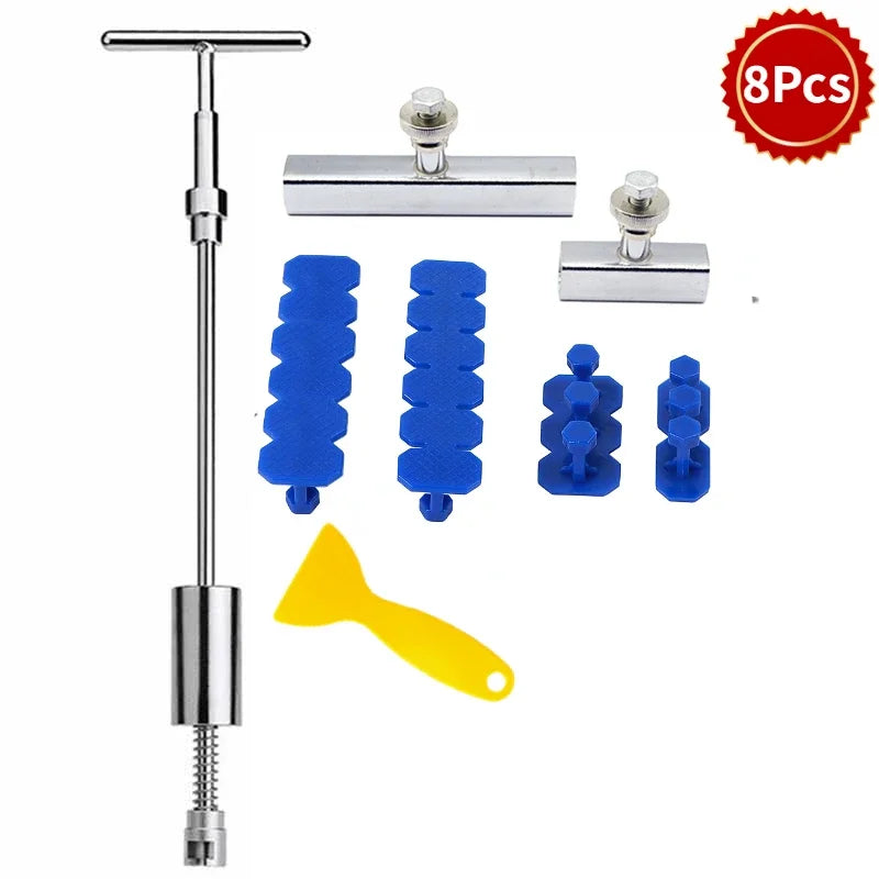 PWS Car Dent Repair Tools Puller Removal Kit Slide Hammer Reverse Hammer Tool Body Suction Cup Adhesive Blue Glue Tabs CM World