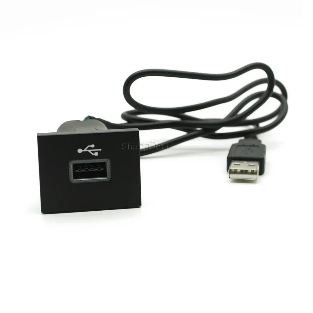 Car Black USB Input Adapter Audio Radio u-disk flash Socket Interface Cable For Ford Focus 2 Mk2 2009-2011