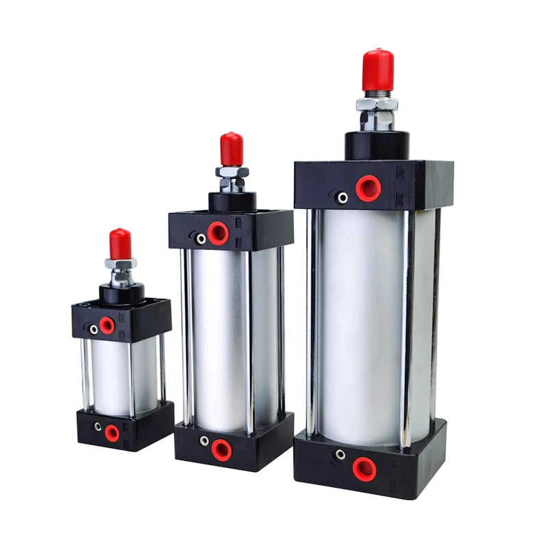 Standard Air Pneumatic Cylinders SC 32/40/50/63mm Bore Double Acting 50/75/100/125/150/175/200/250/300/350/400/500/1000mm Stroke