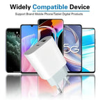 For iPhone Fast Charger 20w+20w Wall Type C Charging Cable Mobile Phone Compatible For IPhone 14 13 12 11 Pro Max XR XS X 7 8 Car Mobile World