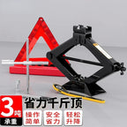 Reliable 3 ton scissor jack truck with hand crank double teeth labor-saving tire changing tool set double axle lift car
