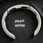 Universal Car PU Nappa Leather Steering Wheel Cover for Men and Women, All-Season, Anti-Slip, Sweat-Absorbent, Wear-Resistant CM World