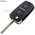 jingyuqin Flip Folding Remote Key Shell 3 Buttons Fob For Hyundai Accent Keyless Entry Cover Car Alarm Housing HY18 TOY40 Blade CM World