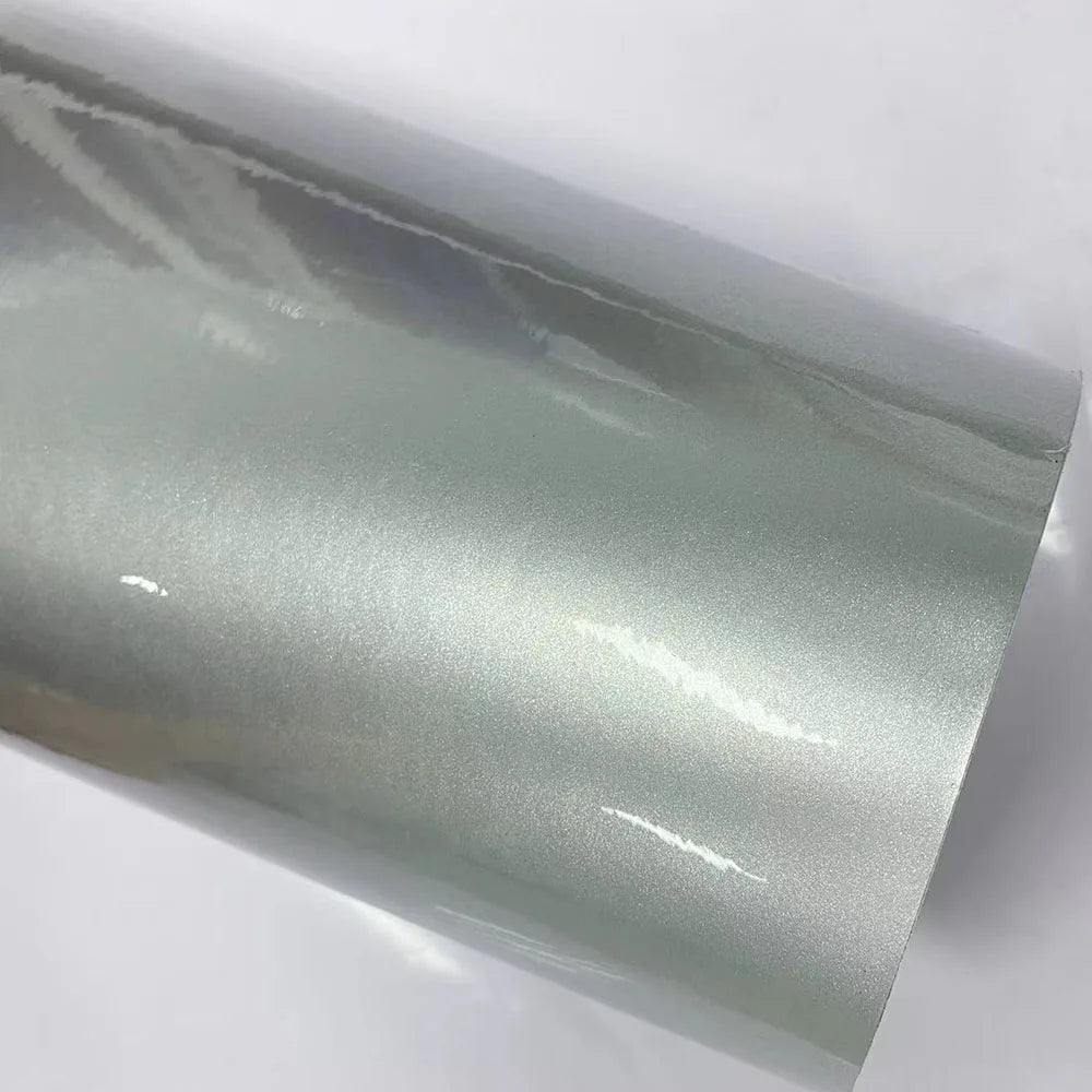 AURORA FILM SILVER Car Vinyl Film Self-adhesive Auto Wrap Foil Sticker with Air Bubble Free Motorcycle Truck Wrapping