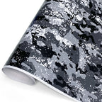 Camouflage Film Wrap Foil Car Livery Waterproof Car Wrapping Sticker Black Vinyl for Motorcycle Vinyls Grey Body Covering Decals Car Mobile World