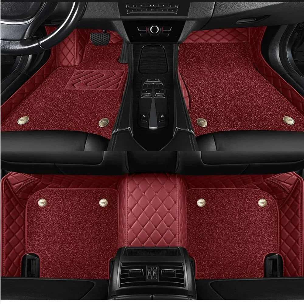 5D Custom Car Floor Mats For BMW X3 E83 F25 G01 F97 Auto Carpets Double Layer Foot Coche Liners Blanket