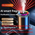 Smart Car Air Freshener Rechargeable Aroma Diffuser 5 Levels of Adjustable Intelligent  Diffuser Pickup Light Starry Sky Summit CM World