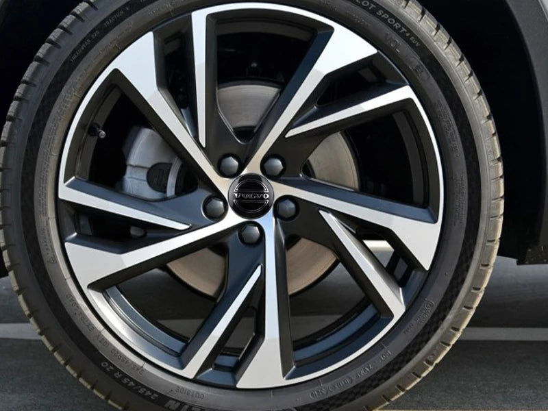JJ- Volvo RDESIGN XC60 XC90 V60 V40 XC40 V50 S60 V70 C70 XC40 4pcs Car 56/60mm Wheel Center Hub Caps Tire Rim Covers Accessories
