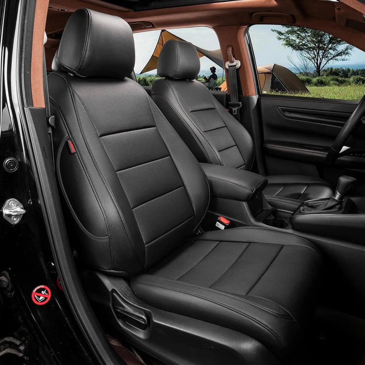 coverdream Accord Custom Fit Car Seat Covers Leather Full Set For Honda Accord Sedan 2008-2026 LX/EX/ EX-L/Sport/Sport Touring etc.Waterproof Leather Cushion Seat Protective Cover