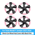 For Tesla Model Y Juniper 2025 HubCap 19 Inch Wheel Caps Auto Performance Replacement Hub Cap Full Rim Cover Accessories 4PCS CM World