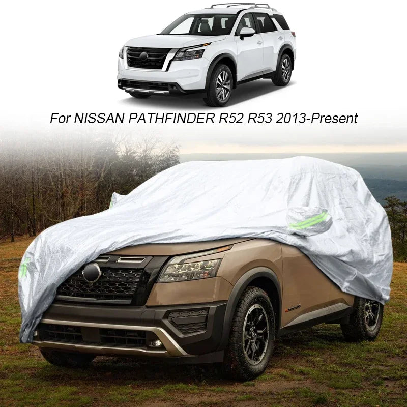 For Nissan ARIYA JUKE KICKS MURANO Pathfinder Patrol Y62 Y63 Qashqai Rogue Terra Rouge Rain Frost Snow Dust Waterproof Car Cover Car Mobile World