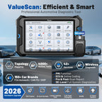 VDIAGTOOL VD80BT Car Diagnostic Tool Automotive OBD2 Scanner with Topology Map 42+ Reset ECU Coding Active Test FCA/CAN FD/DOIP