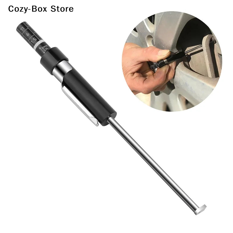 [ZY]Car Brake Pad Inspection Pen Ruler Brake Pad Measuring Tool Suitable For 6mm / 0.2 Inch Thickness, Brake Pad Gauge[ZY]