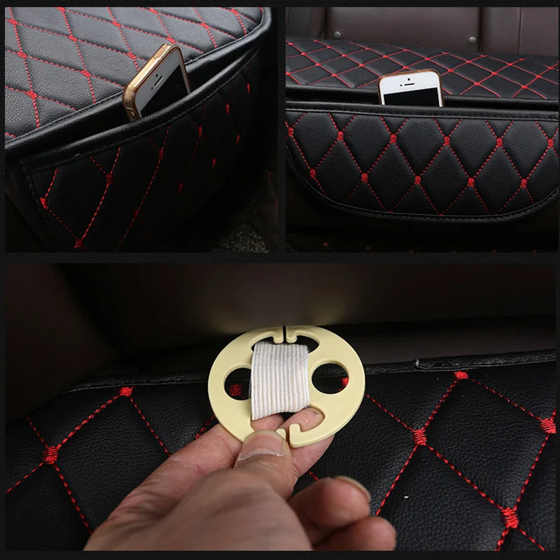 Universal Car Seat Covers PU Leather Seat Cover Auto Interior Accessories Mat Protector Car Leather Support Pad Car Seat Covers CM World