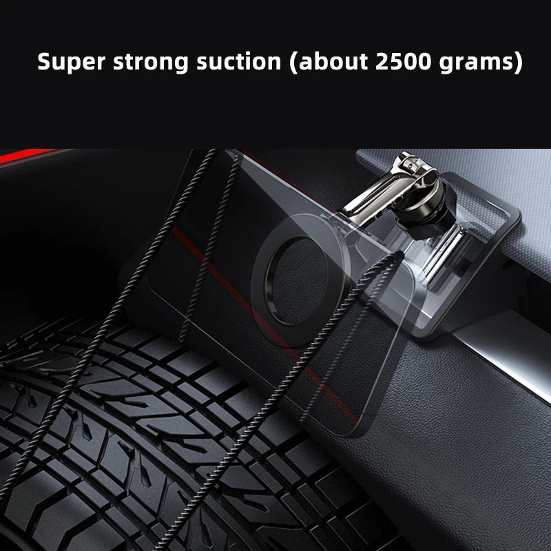 Adjustable Magnetic Car Phone Holder Mount for Tesla Model 3 Highland ModelY 2019-2024 Metal Car Phone Support Frame Accessories CM World