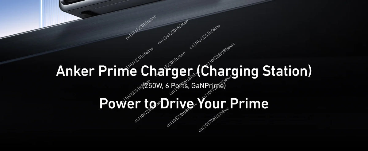 Ultra-fast 6-port, 2.26LCD display, and smart controls for Anker Prime chargers, 250W/200W GaN Prime USB C charging stations,
