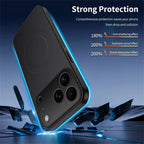 Luxury Ultra Thin Carbon Fbier Magnetic Leather Case for iPhone 18 17 16 15 14 13 Pro Max Air16E Magsafe Wireless Charging Cover