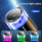 Smart Car Air Freshener Rechargeable Car Aroma Diffuser Cloud Mist with RGB Light for Automotive Interior CM World