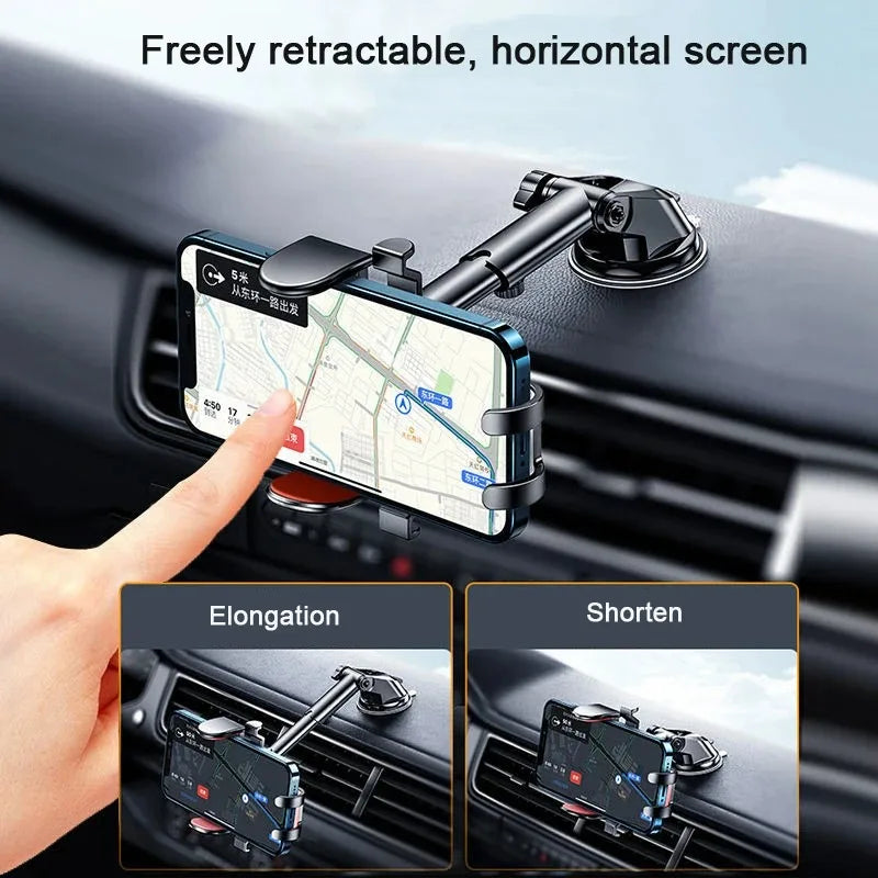 Universal Gravity Dashboard Phone Holder Car Phone Holder Stand Mobile Phone Support For iPhone14 13 12 11 Xiaomi Samsung