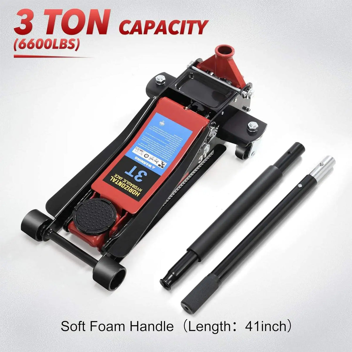Big Power 3T Two Piston Low Heavy Duty Hydraulic Floor Jack for Cars Lift or Trucks Lifting Jack Tool Jacks crocodile Jack