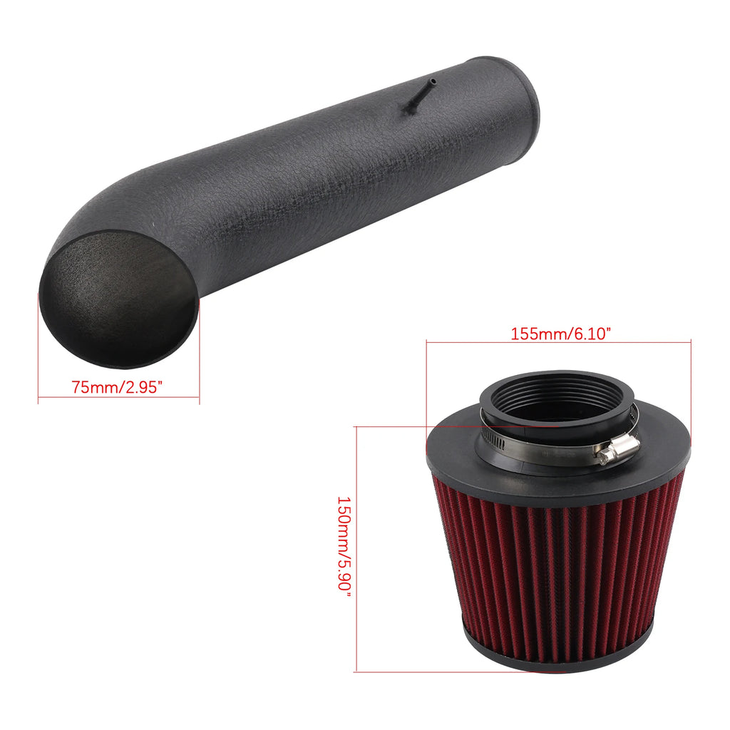 Premium EA211 EVO Cold Air Intake Kit - Dry Filter & Heat Shield for 2017-2020 VAG 1.5TSI (Audi, VW, Skoda, Seat)