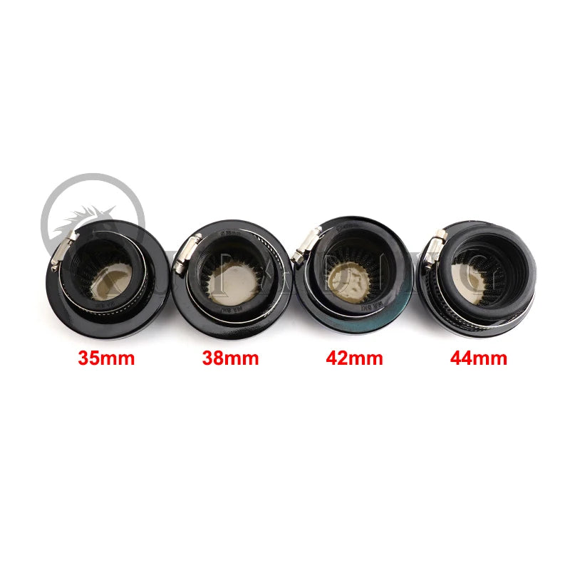Universal 35mm 38mm 42mm 44mm Air Filter Clearner For Gas Motorized Bicycle Push Mini Moto Pocket Bike ATV Quad Motorcycle Parts CM World