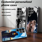 Custom Photo Mirror Glass Phone Case for Samsung Galaxy S26/S25 Ultra/FE/Plus/EDGE Car Mobile World