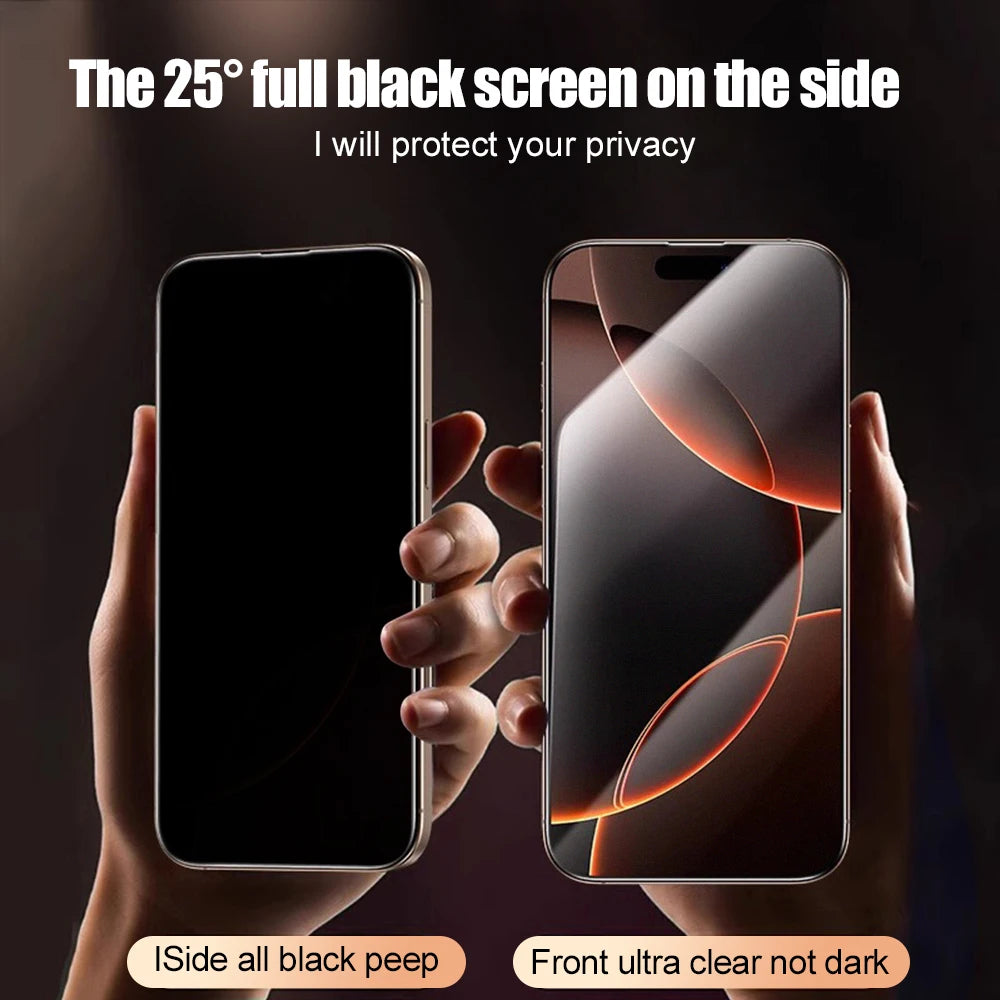 4PCS Full Cover Matte Privacy Screen Protector For iPhone 18 Pro Max 18 Pro Dust Free Installation Protector Tempered Glass Film