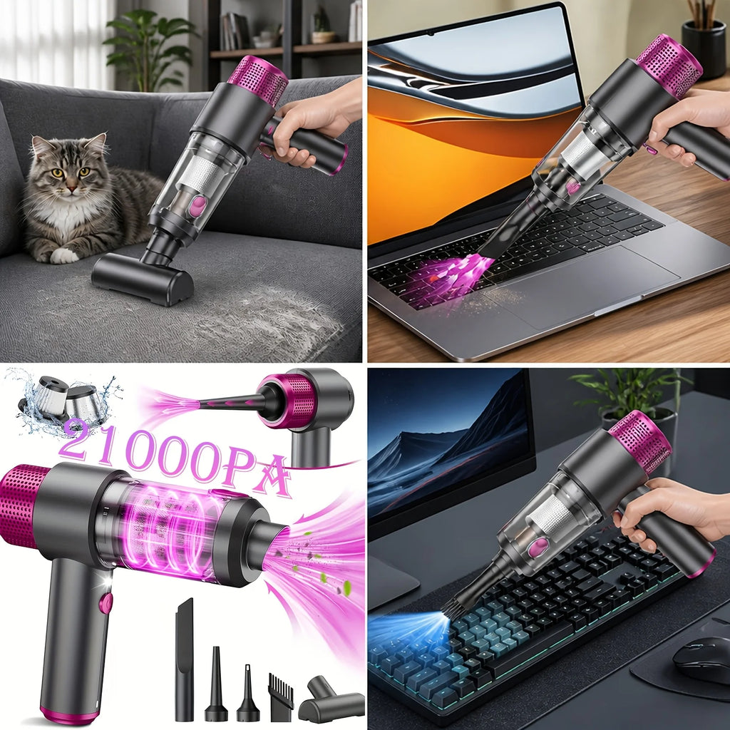 21000Pa Wireless Portabale Car Vacuum Cleaner Handheld Cordless Handheld Vacuum High-power Vacuum Cleaner for Car Home Office