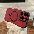 Luxury Wireless Charging Magnetic Cortex Phone Case For iPhone 11 12 13 14 15 16 Pro Max Plus X Xs XR Magsafe Bumper Cover