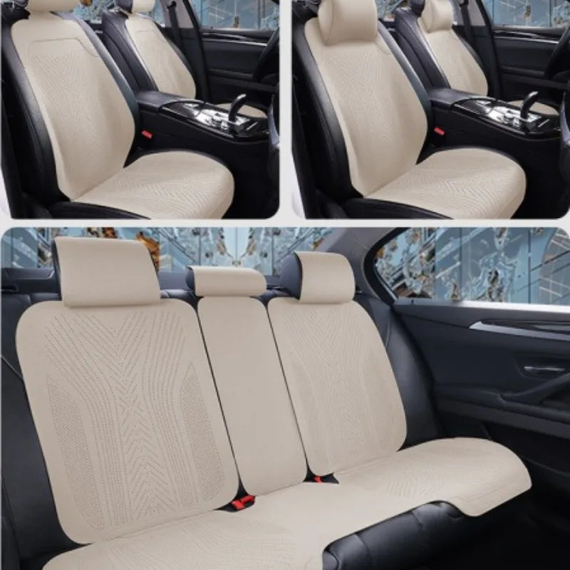 All Seasons Universal Car Seat Protector Mat Suede Car Seat Covers Full Set Auto Accessories Interior Car Seat Protector Cushion CM World