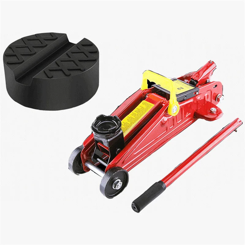 Universal Rubber Jack Pad Support Pinch Weld Slotted Floor Frame Rail Adapter Car Removal Repair Tool CM World