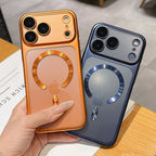 Luxury Matte Translucent Magnetic Case For iPhone 17 Pro Max 17Pro 17 Air For Magsafe Wireless Charging Camera Protector Cover Car Mobile World