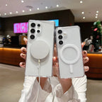 Magnetic Magsafe Wireless Charge Case for Samsung Galaxy S26 S25 S24 S23 Plus S23 22 21 20 FE Ultra edge Clear Shockproof Cover