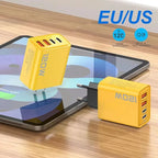 4 Ports 120W Charger USB C PD Quick Charge 3.0 Type C USB Phone Chargers Fast Charging Adapter For iPhone Samsung Xiaomi Huawei Car Mobile World
