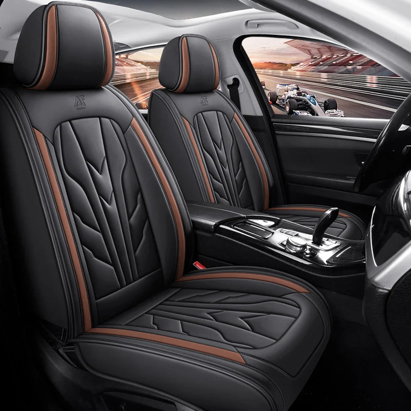 Full Coverage Pu Leather Car Seat Covers for CADILLAC CTS ATS CT6 XTS Escallade XT5 SRX DTS Car Accessories