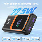 QOOVI 20000mAh Power Bank External Large Battery Capacity PD 22.5W Fast Charging Portable Charger For Samsung iPhone Xiaomi Car Mobile World