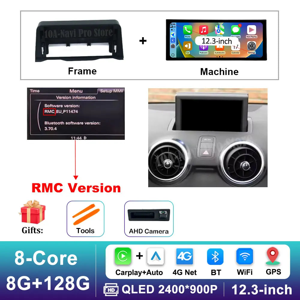 Car Video Multimedia player Stereo for Audi A1 2013 - 2018 Android 16 Wireless Carplay WiFi Auto Accessories GPS Navigation BT CM World