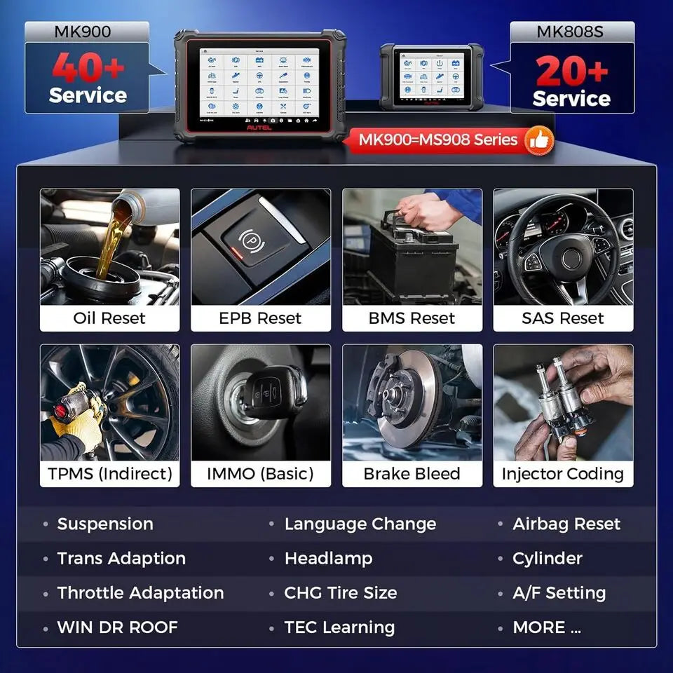 Autel MaxiCheck MK900 Obd2 Scanner Bidirectional Control Scan Tool All System Diagnostic Tools DOIP & CAN Upgrade of MK808BT