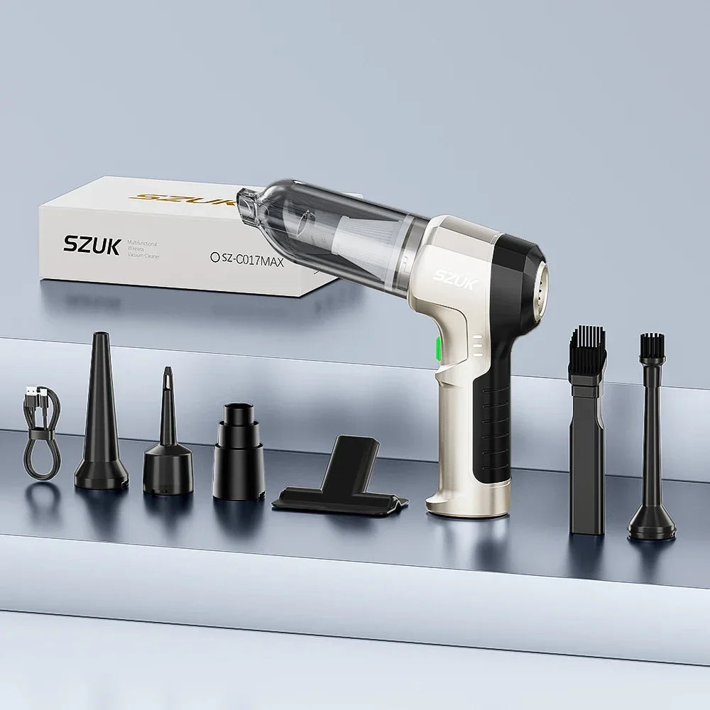 SZUK 9998700PA Car Vacuum Cleaner Strong Suction Cordless Wireless Cleaner Portable HandHeld Vacuum Cleaner Cleaning Machine CM World