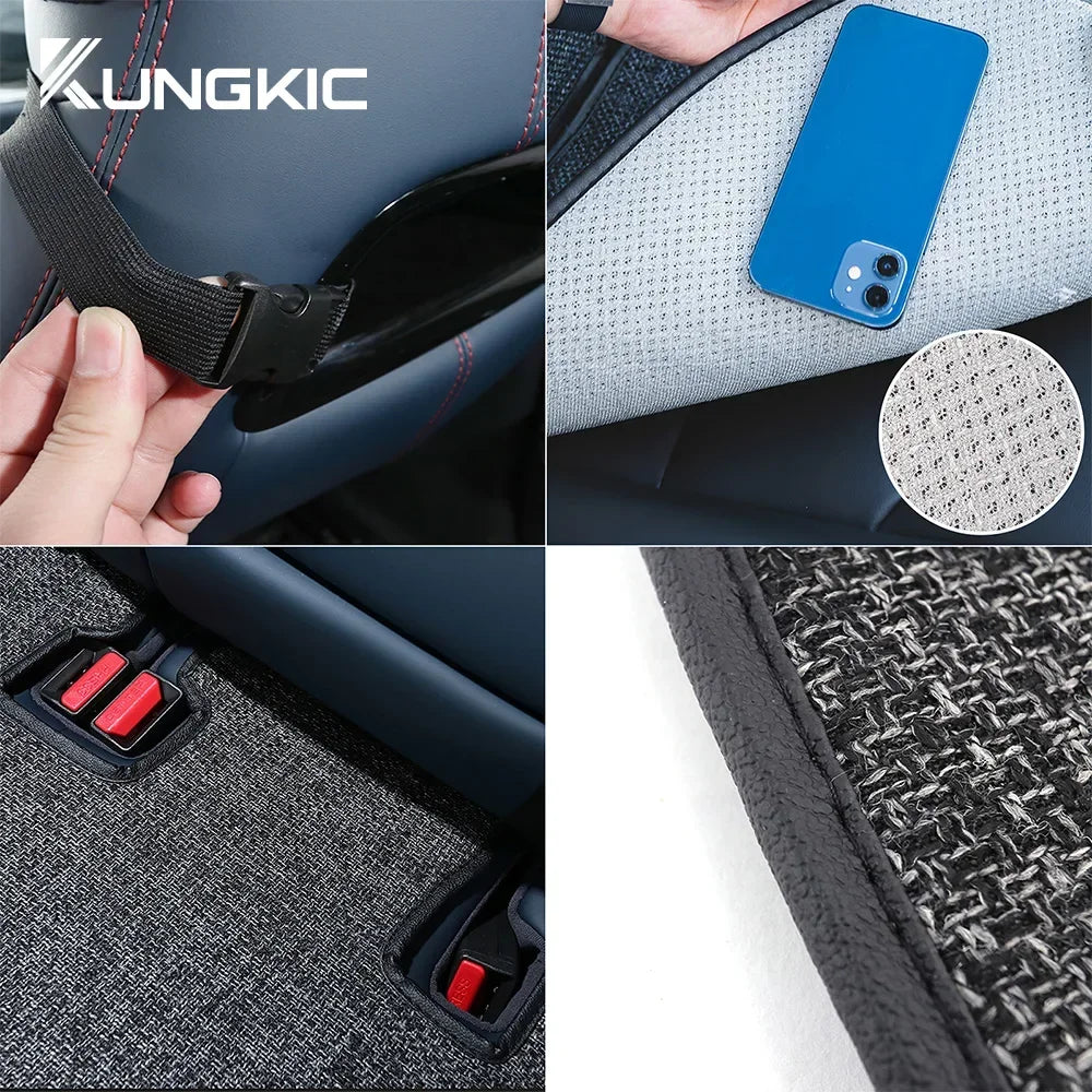 Breathable Linen For BYD Atto 3 Yuan Plus Tang Han Dolphin EV 2021 2022 2023 2024 Car Seat Cushion Protect Mat High Accessories