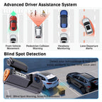UHD 4K+2.5K 2160P Dual Lens ADAS Dash Cam with WiFi GPS Mini Car DVR 2.5K Rear Camera Video Dashcam Drive Recorder Black Box