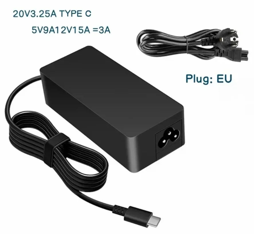 BINGO 65W USB C Laptop Charger Power Adapter for Lenovo ThinkPad,Hp,Chromebook,Yoga,Dell,ASUS,Acer Type C Fast Power Adapter Car Mobile World