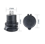 12-24V Quick Charge Dual PD Type C USB Charger Socket Car USB C Power Waterproof Charge Socket for Car Boat Motorcycle