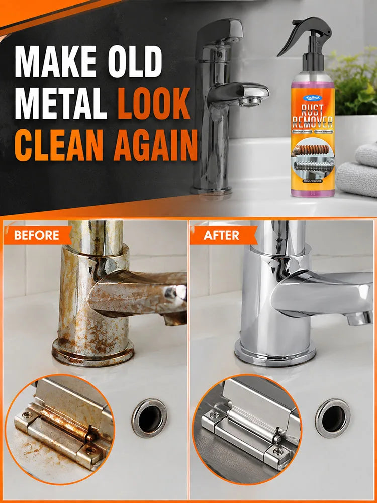 Rust Remover Spray for Metal Powerful Rust Removal Cleaner Anti Corrosion Treatment for Car Parts Tools Bolts Household Hardware